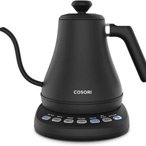 COSORI Electric Gooseneck Kettle with 5 Variable Presets, Pour Over Kettle & Coffee Kettle, 100% Stainless Steel Inner Lid & Bottom, 1200 Watt Quick Heating, 0.8L, Matte Black
