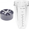 Blender Cup and Blade Replacement, 32 Oz Cups and Extractor Blade for Nutribullet Blender 600W/ 900W Models for NutriBullet Blender Blade Replacement Parts