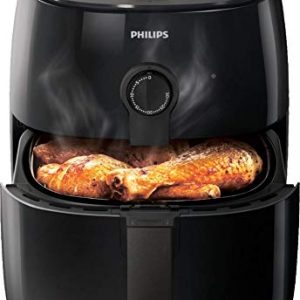 Philips Premium TurboStar (1.8lb/2.75qt) Analog Airfryer, Black - HD9721/96 (Renewed)
