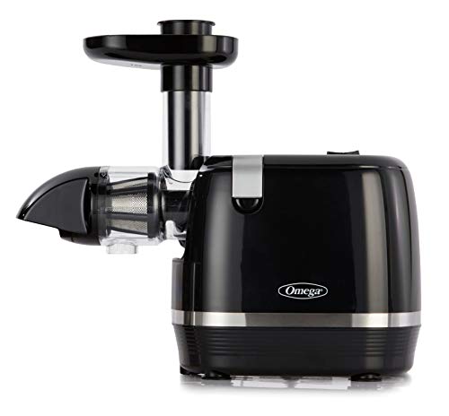Omega H3000D Cold Press 365 Juicer Slow Masticating Extractor Creates Delicious Fruit Vegetable and Leafy Green High Juice Yield and Preserves Nutritional Value, 150-Watt, Black