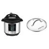 Instant Pot Max Pressure Cooker 9 in 1, Best for Canning with 15PSI and Sterilizer, 6 Qt & Genuine Instant Pot Tempered Glass Lid, 9 in. (23 cm), 6 Quart, Clear
