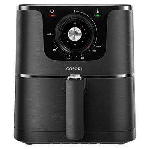 COSORI Air Fryer Large Hot Electric Oilless Deluxe Temperature Control, Nonstick Basket, ETL Listed, 3.7QT, Knob-Black