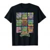 TMNT All Characters Square Design T-Shirt