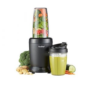 VonShef 220 240 Volts Ultra Powerful 1000 WATTS Blender/Smoothie Maker Large & Small CUPS Bundle With Dynastar Plug Adapters & Multiple Cups | 220v 240v (NOT FOR USA)