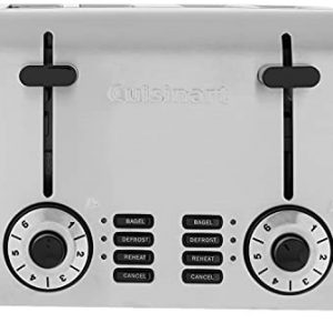 Cuisinart CPT-340P1 4-Slice Compact Toaster, Stainless Steel/Black
