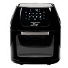 PowerXL Air Fryer Pro, Crisp, Cook, Rotisserie, Dehydrate; 7-in-1 Cooking Features; Deluxe Air Frying Accessories; 3 Recipe Books (6 Qt, Black)