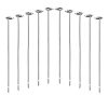 Lawenme Grill Kebab Skewers Compatible with Ninja Foodi AG300, AG300C, AG301, AG301C, AG302, AG400, IG301A, 10 Skewers Stainless Steel 7.25" Long