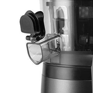 nutribullet Slow Juicer, Slow Masticating Juicer Machine, Easy to Clean, Quiet Motor & Reverse Function, BPA-Free, Cold Press Juicer with Brush, 150 Watts, Charcoal Black, NBJ50300