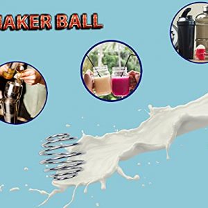 Shaker Balls, 6 Pcs Protein Shaker Ball Stainless Steel Shaker Bottle Ball Replacement for Shaker, Drinking Bottle Cup, 1.2 in