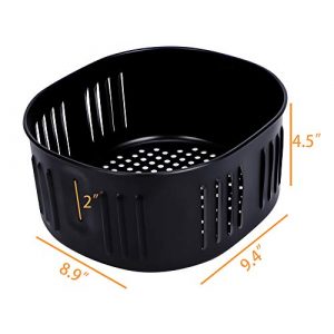 Air Fryer Replacement Basket For Power XL DASH Gowise USA 5.5Qt Air Fryer and All Air Fryer Oven,Air fryer Accessories, Non-Stick Fry Basket, Dishwasher Safe
