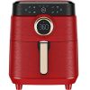 ALLCOOL Air Fryer 5.8 QT Airfryer 1700W 8-in-1 One Touch Digital Air Fryer Cooker with Nonstick Detachable Basket Adjustable Temperature Control Kitchen Gifts Large Air Fryer Red