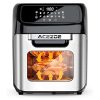 Air Oven 13 QT, Acezoe Air Fryer Oven, Convection Oven Air Fryers Toaster Combo, Air fryer Countertop Oven with Rotisserie & Trays, One Touch Screen with 12 Cooking Functions, 6 Accessories, ETL Certified, 1700W