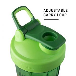 BlenderBottle Foodie Shaker Bottle Pro Series Perfect for Protein Shakes and Pre Workout, 24-Ounce, Avo Cardio