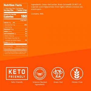 Bulletproof InstaMix Original Unflavored Keto Coffee Creamer Packets, Pack of 14, Powdered Grass-Fed Butter and Brain Octane C8 MCT Oil