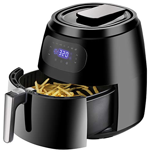 ZENY Air Fryer w/Digital Screen, XXL 7.6QT Large Air Fryer Oven w/7 Modes,1700W Hot Air Fryer Cooker w/Auto Off Function & Recipe