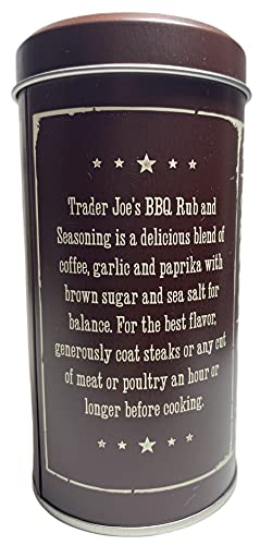 Trader Joe's BBQ Rub and Seasoning with Coffee & Garlic - PACK OF 4
