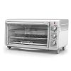 Black+Decker TO3265XSSD Extra Wide Crisp ‘N Bake Air Fry Toaster Oven, Silver, Fits 9" x 13" Pan