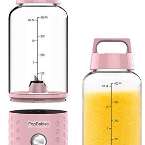 PopBabies Portable Blender, Smoothie Blender for Shakes and Smoothies, Personal Blender On the go Princess Pink