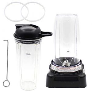 Joyparts Replacement Parts New Blade Assembly with cup and lid，compatible with Ninja Blender BL660W/BL660/BL740/BL770/BL771/BL773CO/780