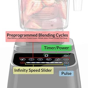 Blendtec - Original Designer Blender - WildSide+ Jar (90 oz) - Professional-Grade Power - Self-Cleaning - 6 Pre-programmed Cycles - 8-Speeds - Sleek and Slim, Red