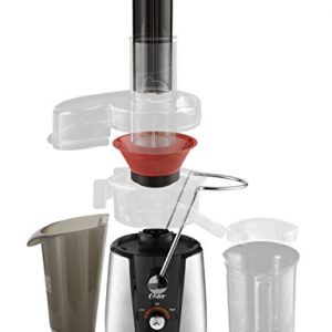 Oster JusSimple 2-Speed Easy Clean Juice Extractor with Extra-Wide Feed Chute, FPSTJE9010-000, 900W, Black/Silver