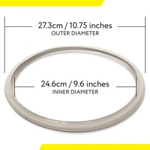 Impresa Products 10 Inch Fagor Pressure Cooker Replacement Gasket (Pack of 2) - Fits Many 10 inch Fagor Stovetop Models (Check Description for Fit)