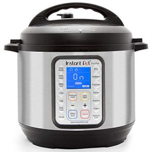 Instant Pot Duo Plus 9-in-1 Electric Pressure Cooker, Sterilizer, Slow Cooker, Rice Cooker, Steamer, saute, 6 Quart, 15 One-Touch Programs & Tempered Glass Lid, 9 in. (23 cm), 6 Quart, Clear