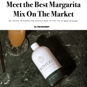 Withco Agave Margarita Cocktail Mixer Makes 10 Drinks with Fresh Lime, Orange - Just add Tequila or Mezcal