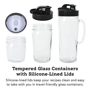 Tribest Glass Personal Portable Blender, Chrome, 5.6 lbs