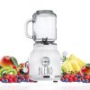 Rae Dunn Smoothie Blender- One Touch Blender with 20 oz Mason Jar Container includes Reusable Straw and Lid, Shake and Smoothie Maker, Juice Blender with 6 Blades
