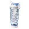 LHHW Electric Protein Shaker Bottle, 24 Oz Rechargeable BPA Free Blender Cup for Protein Mixes, Portable Shaker Bottles for Gym Home Office ( Ice Blue )