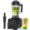 Professional Blender for Shakes and Smoothies with Plastic Blending Cup, Ice Crushing Blender Machine for Kitchen, Pulse Function, Adjustable 10 Speeds Countertop Blenders Jar Blender, 1450W