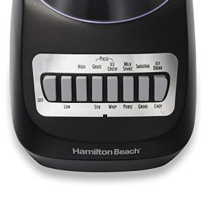 Hamilton Beach 56 Ounce 650W 10 Speed & Pulse Countertop Smoothie Blender, Black