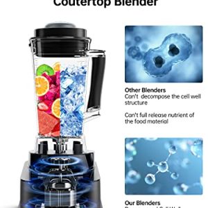 Smoothie Blender,1200W Professional Blenders for Shakes and Smoothies,68 oz Countertop Blenders for Kitchen with Variable Speeds Control and 8 Presets,Total Crushing Technology for Ice,Frozen Fruit and Nuts.