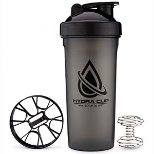 3 PACK - Extra Large Shaker Bottle, 45-Ounce Shaker Cup with Dual Blenders for Mixing Protein, from Hydra Cup