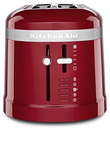 KitchenAid KMT5115ER 4 Slice Long Slot High-Lift Lever Toaster, Empire Red
