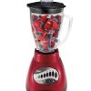 Oster 6844 6-Cup Glass Jar 12-Speed Blender, Metallic Red