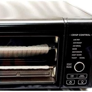 Ninja SP101 Foodi 8-in-1 Air Fry Large Toaster Oven Flip-Away for Storage Dehydrate Keep Warm 1800w XL Capacity (Renewed) BLACK