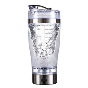Timpfee Electric Shaker Bottle, 450ml Bottle Blender, Waterproof Shake Bottle Mixer, Portable Automatic Vortex Mixer Cup,Protein Mix Bottle,uitable for Fitness People