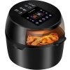 Sylintech Air Fryer 8.0-QT Large Capacity, with 8 Build-in One-Touch Menus, Food Visible Air Fryer Oven…