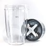 Replaceable Blade Cup Set B9TECH for NutriBull, 32 oz. Suitable for Nutribullet 600 W / 900 W models. Quick change of cup and knife blender kit.