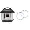 Instant Pot Duo 7-in-1 Electric Pressure Cooker, 8 Quart, 14 One-Touch Programs & Genuine Instant Pot Sealing Ring 2 Pack Clear 8 Quart