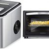 Ice Maker Machine for Countertop, 9 Ice Cubes Ready in 8-10 Minutes, and Air Fryer Toaster Oven, 32 Quart Convection Roaster with Rotisserie & Dehydrator Combo, Accessories and Recipe Included