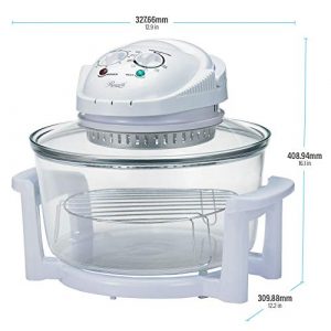 Rosewill Infrared Halogen Stainless Steel Extender Ring Convection Oven, 12-18L Dial