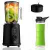 Lumme Countertop Blender 2 in 1 Table Blender, Ultra strong blending machine, Pulse and ice crush modes, adjustable speed, personal to-go bottle included Smoothie Maker Protein Shake Maker