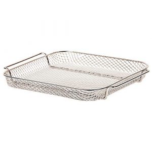 PowerXl Air Fryer Grill Crisper Tray Air Fryer Replacement Part, Models B-AFO-002G and B-AFO-0025G-01,Air Fryer Accessory for PowerXL, 10.7” x 9.7” x 1.2”, Stainless