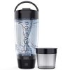 PopBabies Rechargeable Shaker Bottle, Powerful Polymer Blender Shaker Bottle for Smooth Protein Shakes Pro Workout, 25oz Blender Cups with Built-in Supplement Storage