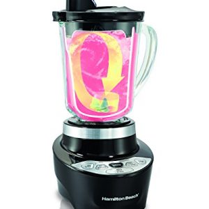 Hamilton Beach Smoothie Smart Blender with 5 Speeds & 40 oz Glass Jar, Black (56206)