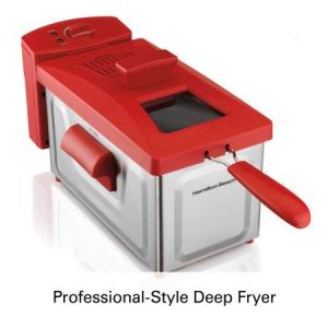 Hamilton Beach Professional Style Deep Fryer, Red
