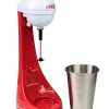 Nostalgia Two-Speed Electric Coca-Cola Limited Edition Milkshake Maker and Drink Mixer, Includes 16-Ounce Stainless Steel Mixing Cup and Rod, Red